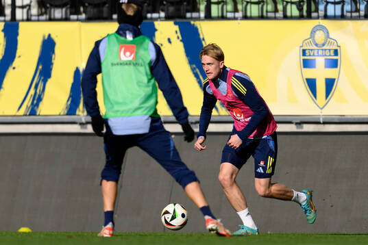Olle Samuelsson of the Swedish under-21 national football
