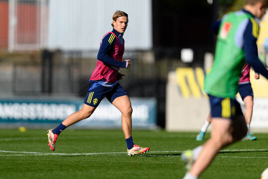 Markus Karlsson of the Swedish under-21 national football