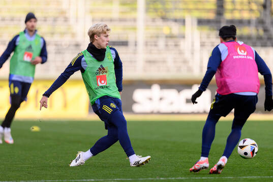 Theo Bergvall of the Swedish under-21 national football team