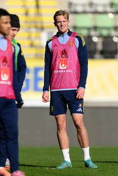 Olle Samuelsson of the Swedish under-21 national football