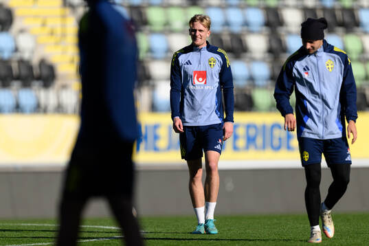 Olle Samuelsson of the Swedish under-21 national football