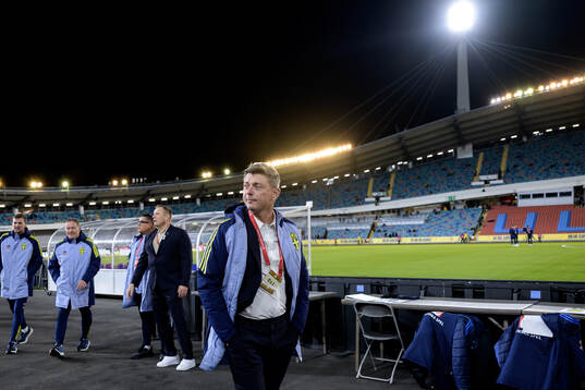 Head coach Jon Dahl Tomasson of Sweden