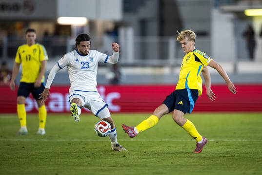 Leon Avdullahu of Kosovo and Lucas Bergvall of Sweden