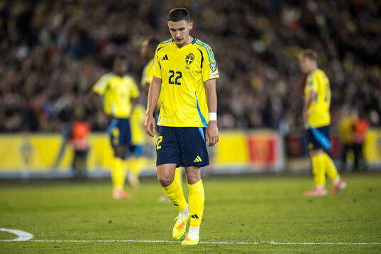 Gustaf Lagerbielke of Sweden looks dejected