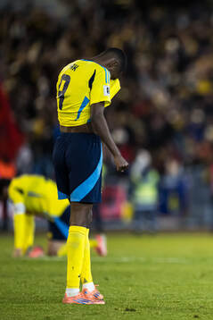 Alexander Isak of Sweden looks dejected