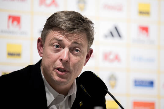 Head coach Jon Dahl Tomasson of Sweden