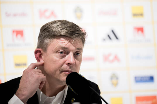 Head coach Jon Dahl Tomasson of Sweden