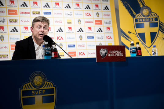 Head coach Jon Dahl Tomasson of Sweden