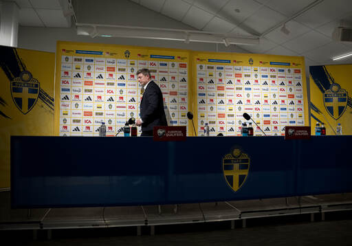 Head coach Jon Dahl Tomasson of Sweden
