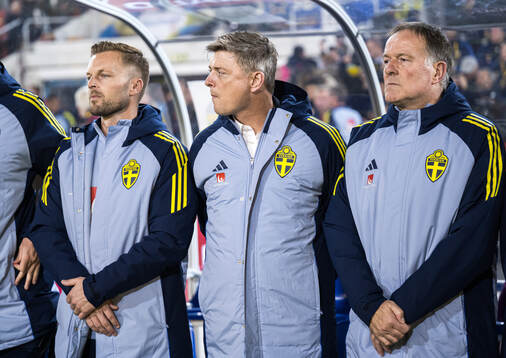 Assistant coach Sebastian Larsson, head coach Jon Dahl