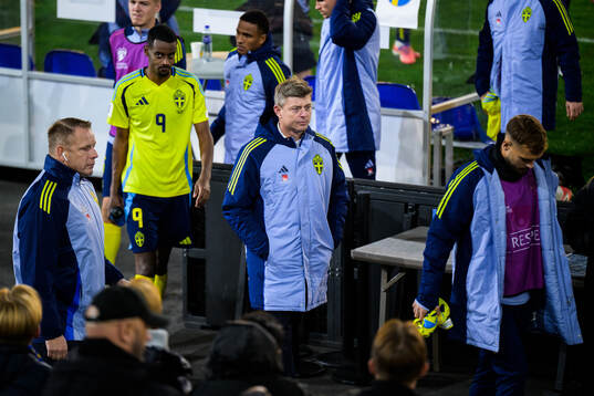 Head coach Jon Dahl Tomasson of Sweden