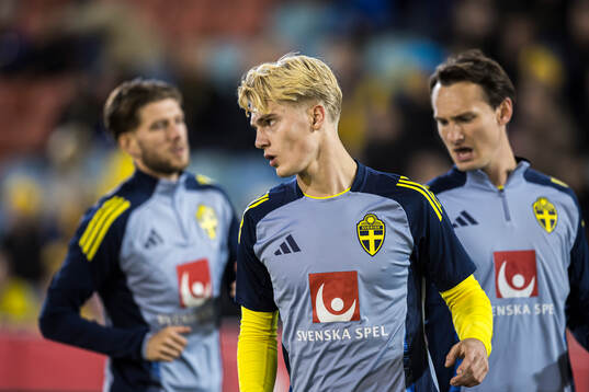 Lucas Bergvall of Sweden ahaed of the FIFA World Cup