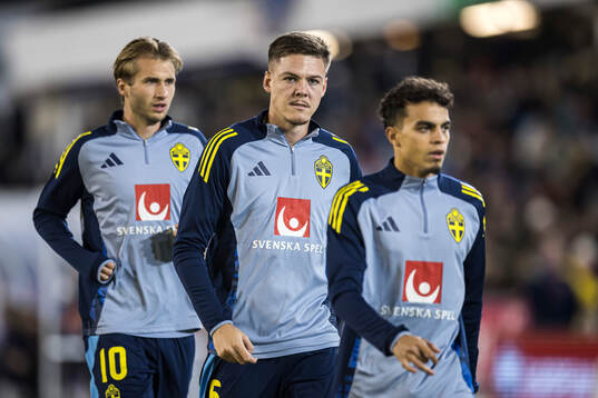 Benjamin Nygren, Emil Holm, and Yasin Ayari of Sweden