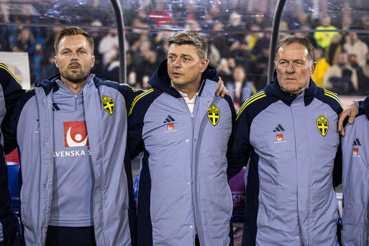 Assistant coach Sebastian Larsson, head coach Jon Dahl