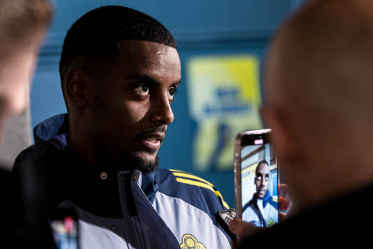 Alexander Isak  of Sweden