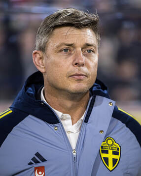 Head coach Jon Dahl Tomasson of Sweden