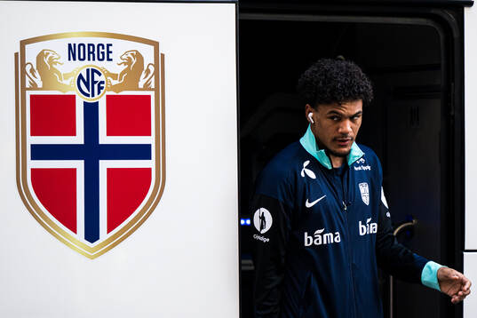Oscar Bobb of Norway arrives