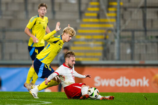 Theo Bergvall of Sweden and Kacper Duda of Poland