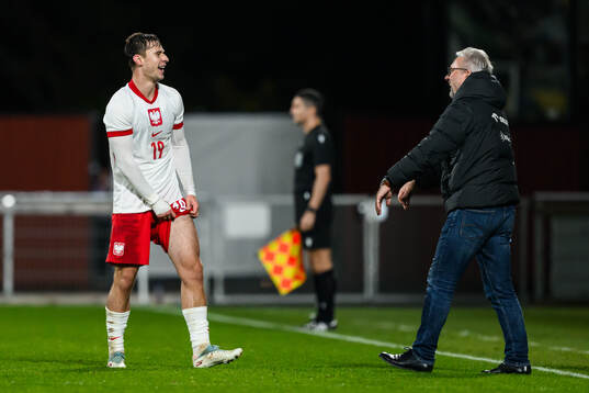 Marcel Krajewski of Poland celebrates