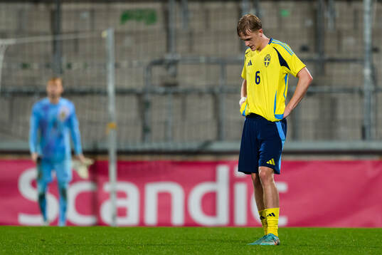 Olle Samuelsson of Sweden looks dejected