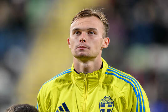 Goalkeeper André Picornell of Sweden at lineup
