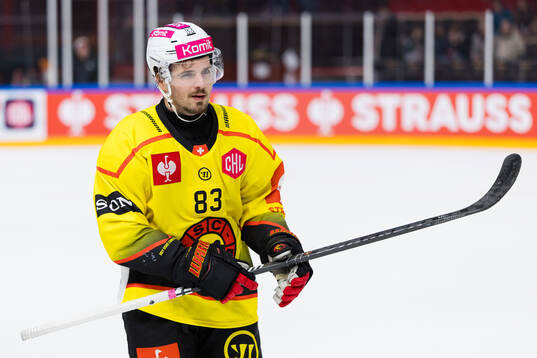 Marco Muller of SC Bern celebrates