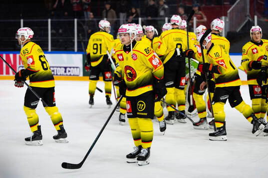 Players of SC Bern look dejected