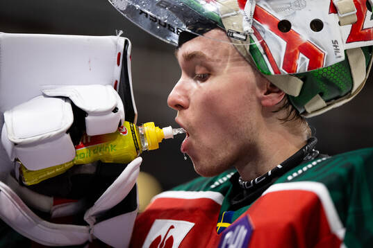 Goaltender Tobias Normann of Frölunda