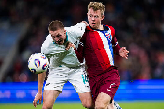 Finn Surman of New Zealand and Aune Selland Heggebø of