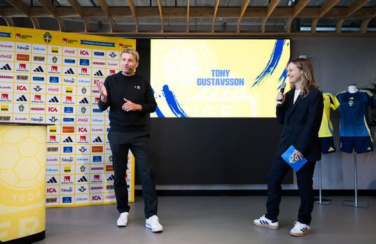 Head coach Tony Gustavsson of the Swedish women's national