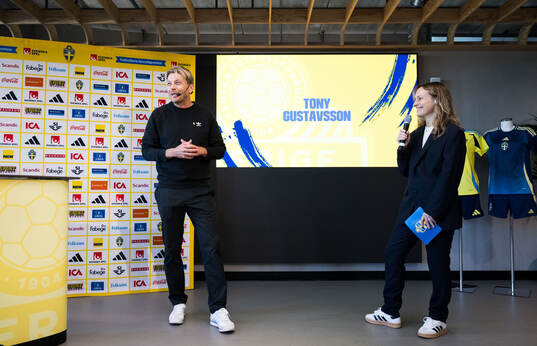 Head coach Tony Gustavsson of the Swedish women's national