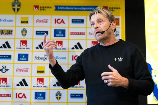 Head coach Tony Gustavsson of the Swedish women's national