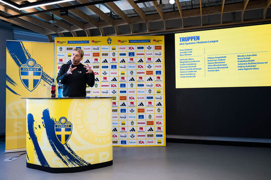 Head coach Tony Gustavsson of the Swedish women's national