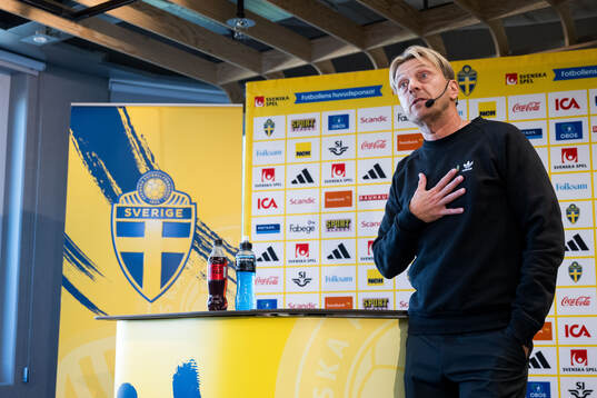 Head coach Tony Gustavsson of the Swedish women's national