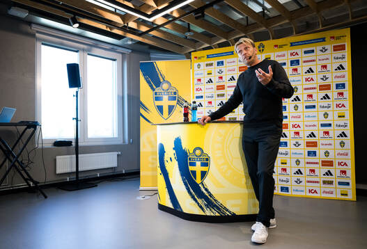 Head coach Tony Gustavsson of the Swedish women's national