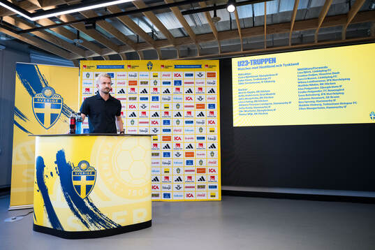 Pierre Fondin of the Swedish women’s U-23 national
