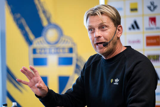 Head coach Tony Gustavsson of the Swedish women's national