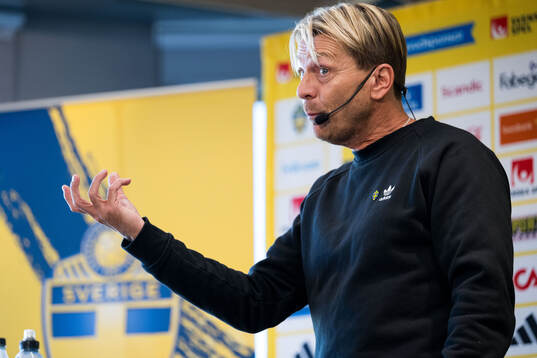 Head coach Tony Gustavsson of the Swedish women's national