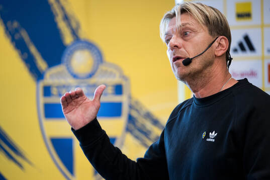 Head coach Tony Gustavsson of the Swedish women's national