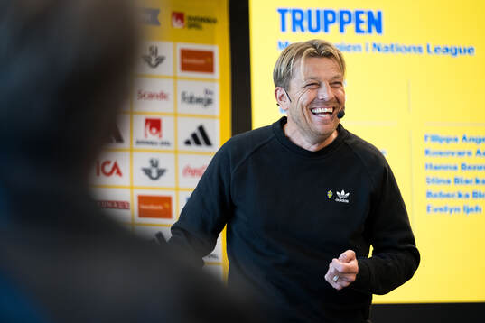 Head coach Tony Gustavsson of the Swedish women's national