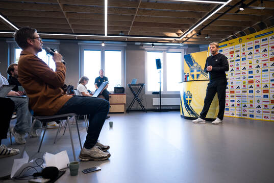 Head coach Tony Gustavsson of the Swedish women's national
