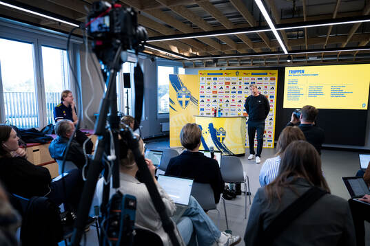 Head coach Tony Gustavsson of the Swedish women's national