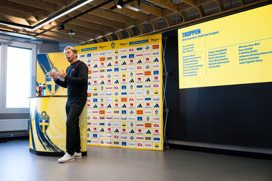 Head coach Tony Gustavsson of the Swedish women's national