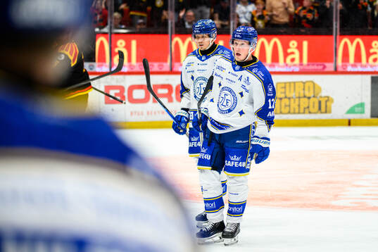 Leksands Joonas Lyytinen och Kalle Östman deppar