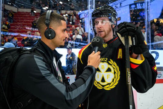 Radiosportens Emanuel Nashed och Brynäs Nicklas Bäckström