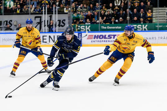 HV71s Hugo Pettersson och Djurgårdens Valtteri Pulli