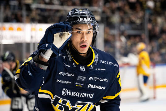 HV71s Jonathan Ang jublar