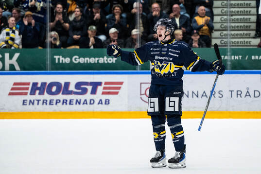HV71s Hugo Pettersson jublar