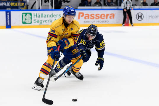 Djurgårdens Jesper Pettersson och HV71s Nikola Pasic
