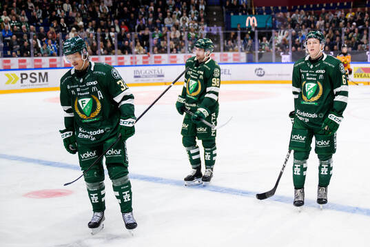 Färjestads Magnus Nygren, Marian Studenic och Albert